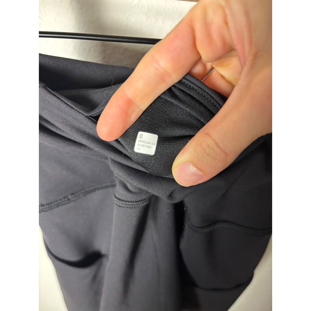 Lululemon Wunder Train High-Rise Tight with Pockets 25" Black LW5GJ4S Size 0 - Picture 3 of 3